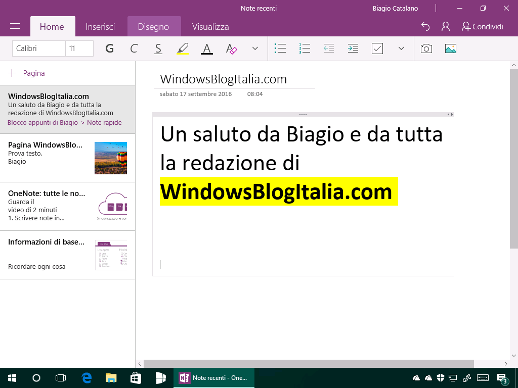 office-mobile-onenote-testo-evidenziato