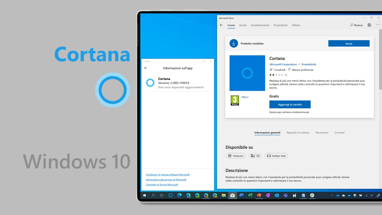 Cortana per Windows 10 esce definitivamente dalla fase beta