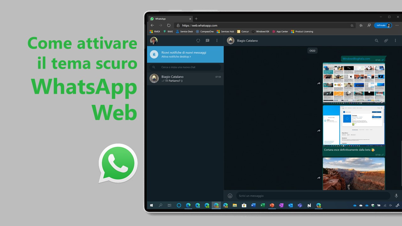 Come attivare il tema scuro in WhatsApp Web