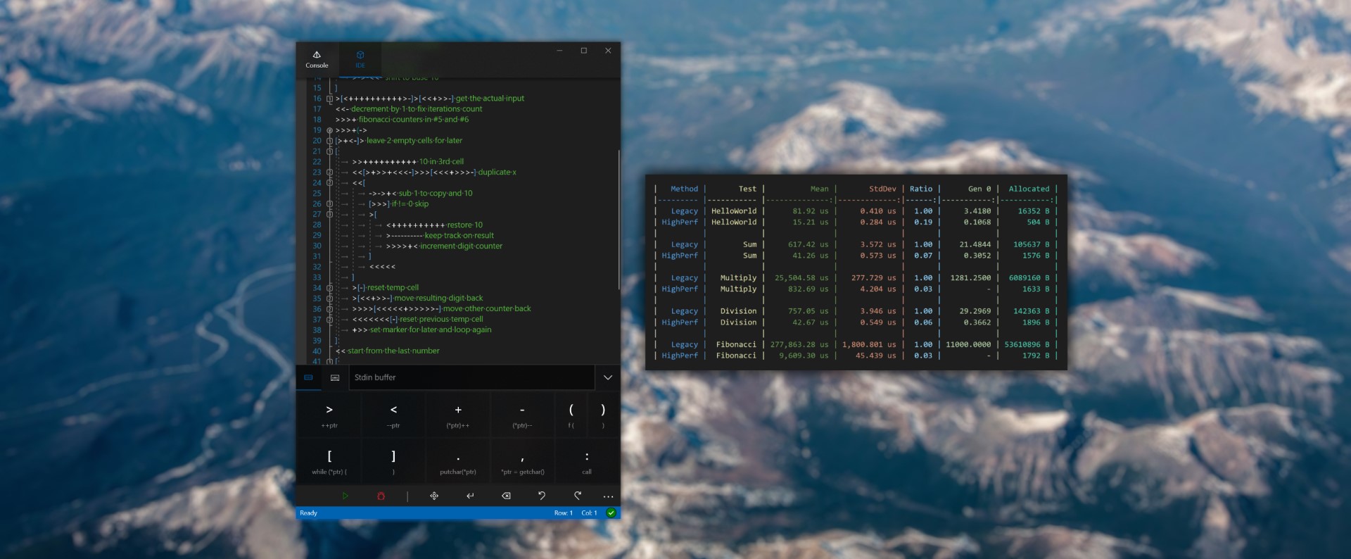Brainfuck app per Windows 10