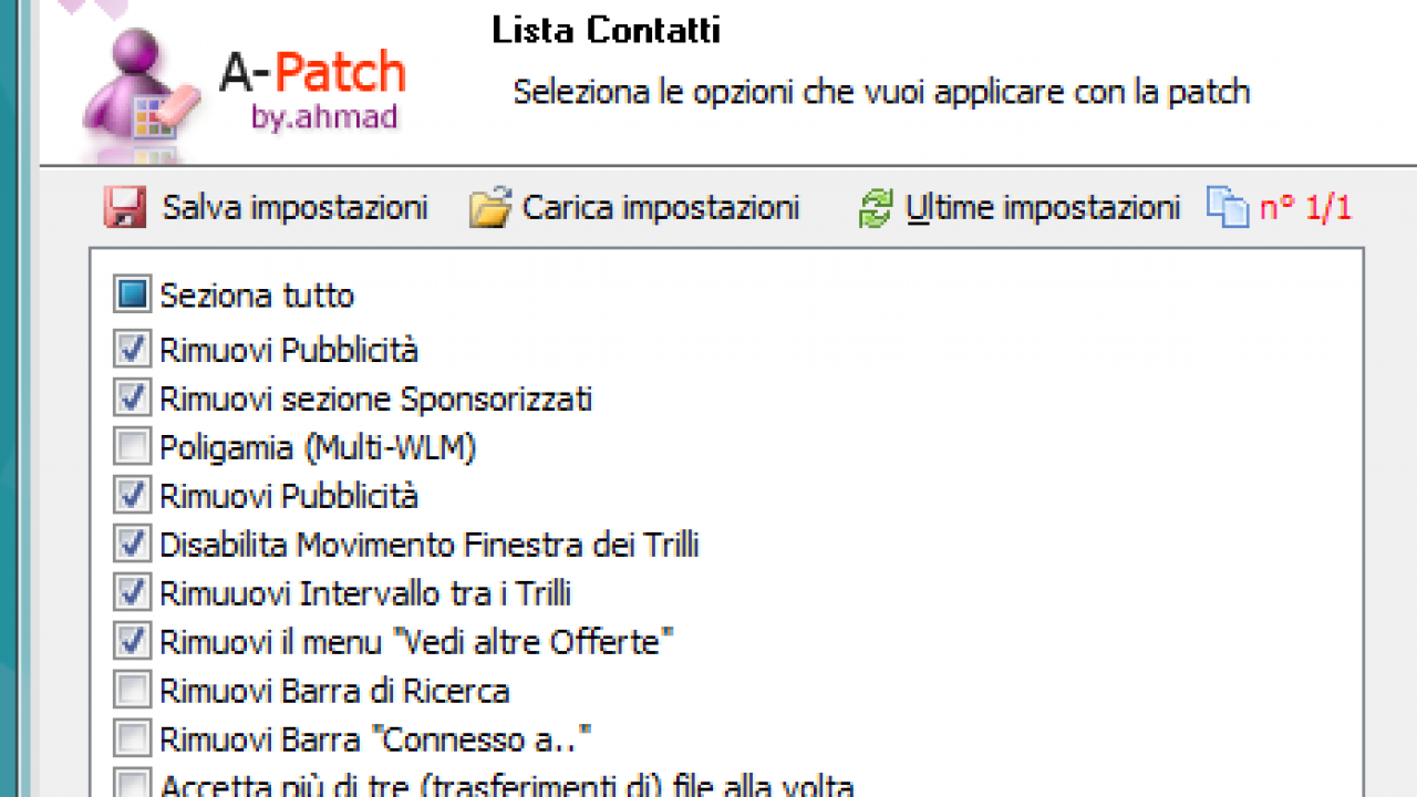 PATCH TRILLI SCARICA