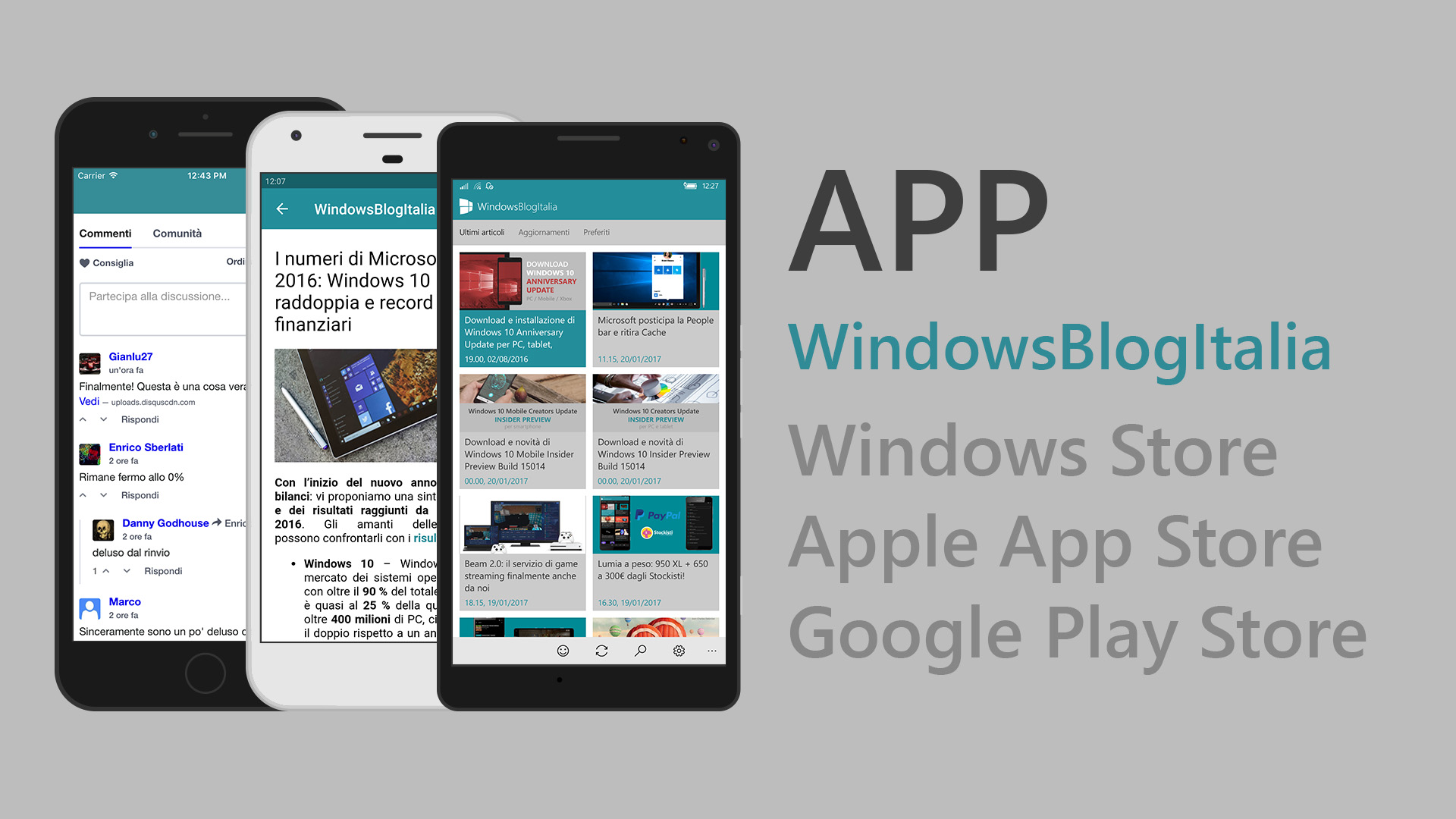 App WindowsBlogItalia multipiattaforma