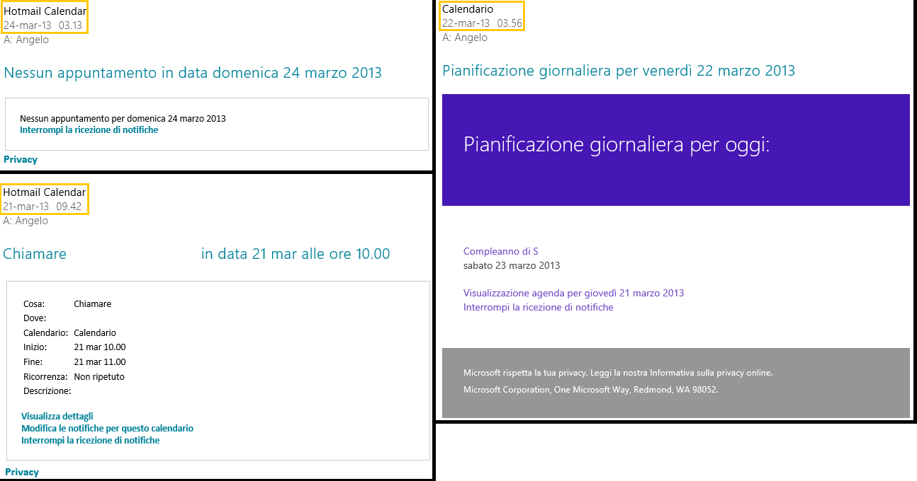 New Calendar Outlook