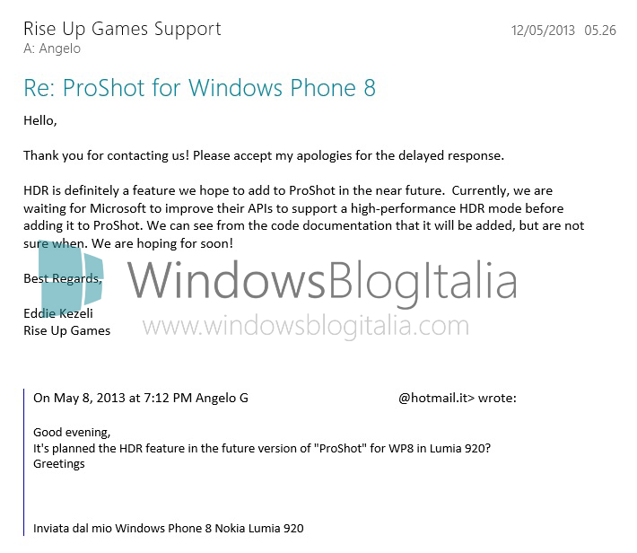 Windows Phone HDR
