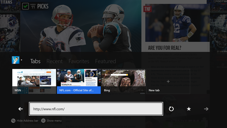 Browse with multiple tabs