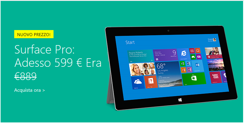 Surface Pro scontato