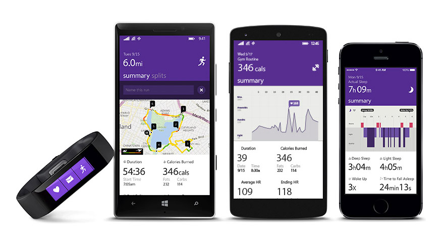 Microsoft Band Windows Phone iOS Android