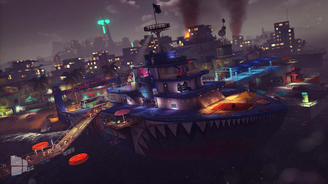 sunset_overdrive_review_boat_fort_chaos