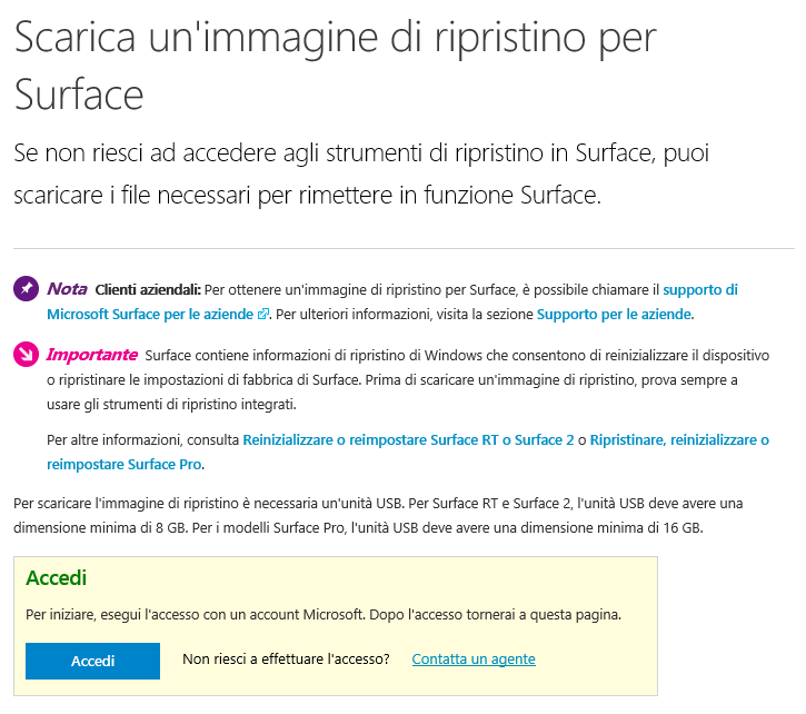 Immagine surface