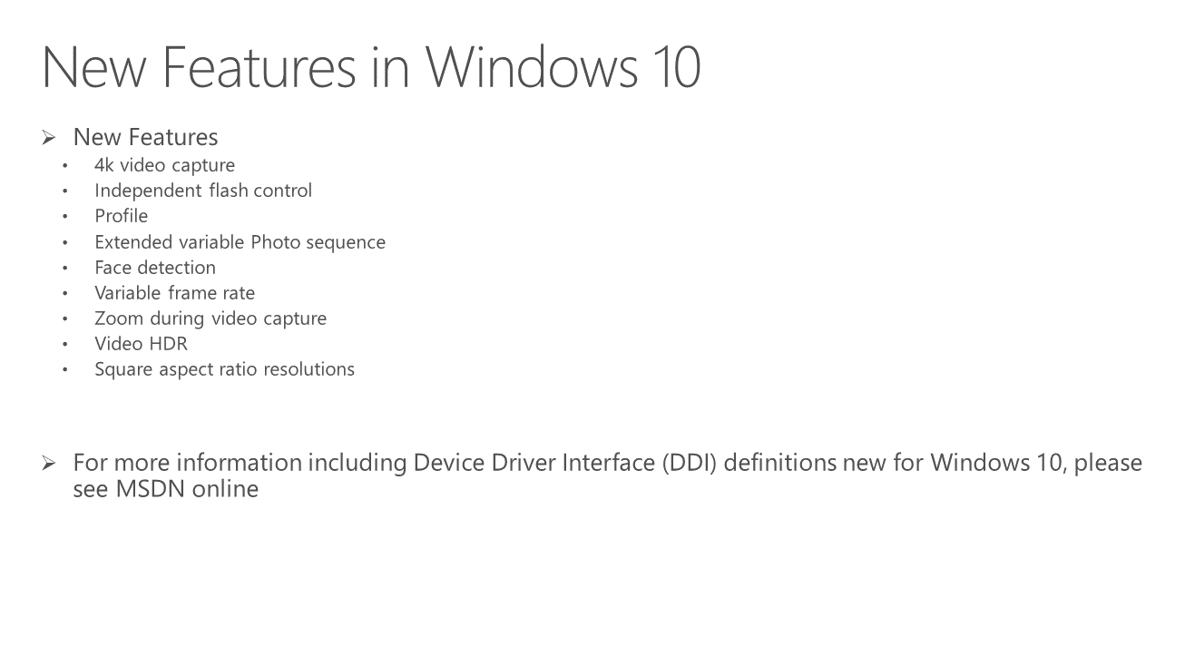 Windows 10 New features