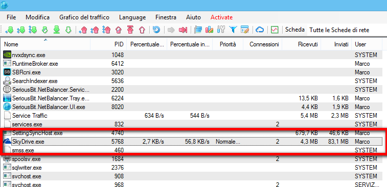 NetBalancer SkyDrive OneDrive