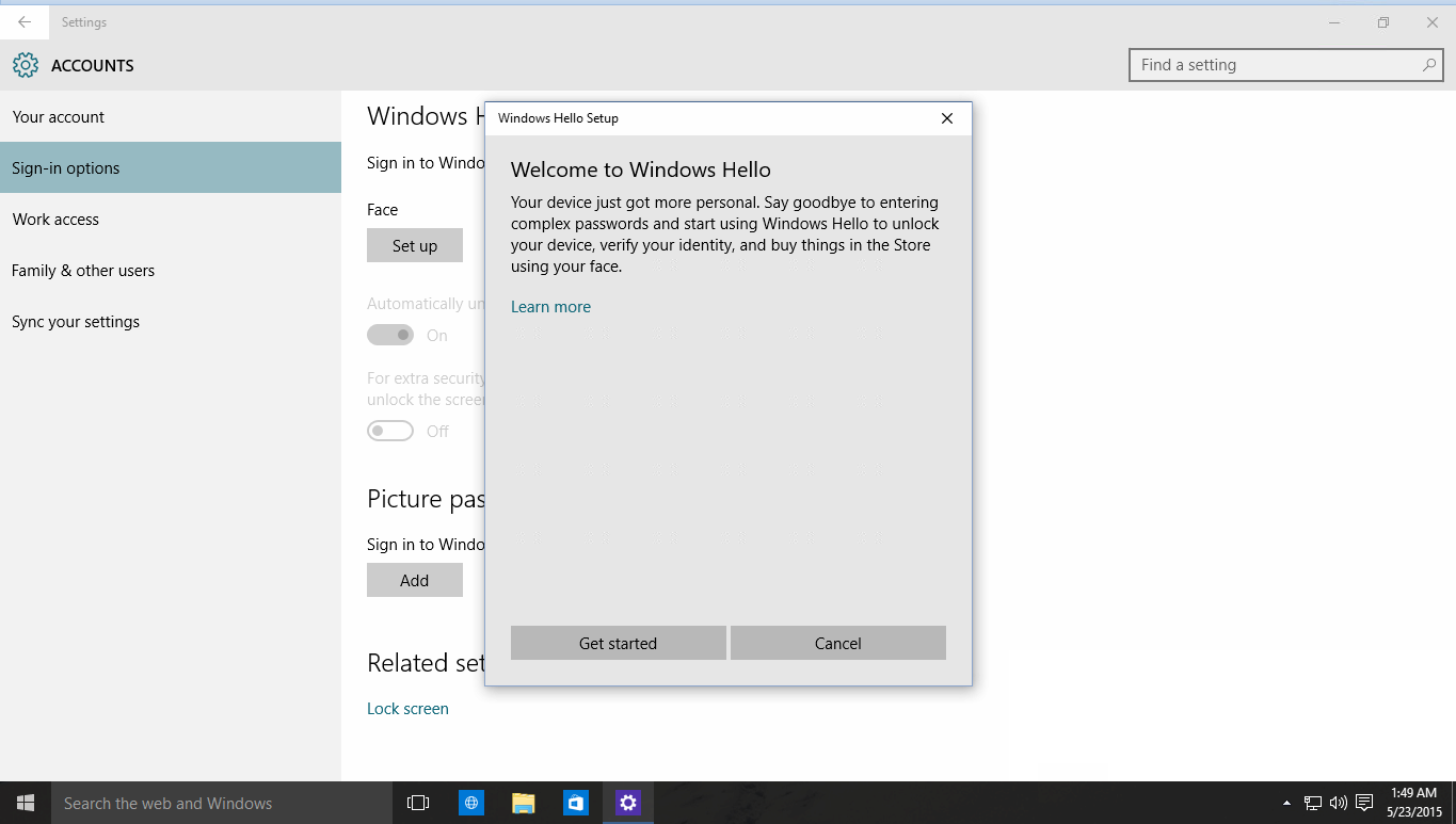 Windows Hello