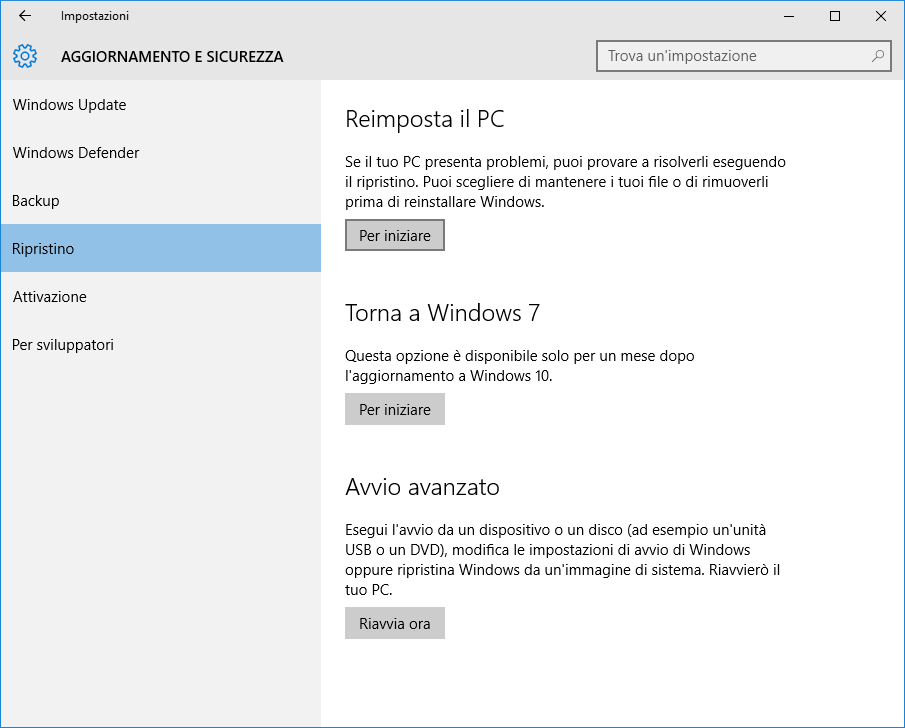 Aggiornamento Windows Vista