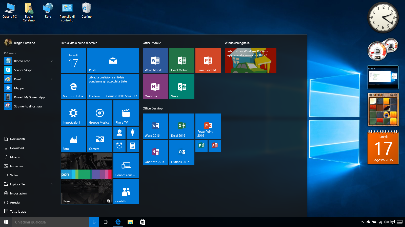 Come avere i Gadget di Windows 7 sul Desktop di Windows 10 ...