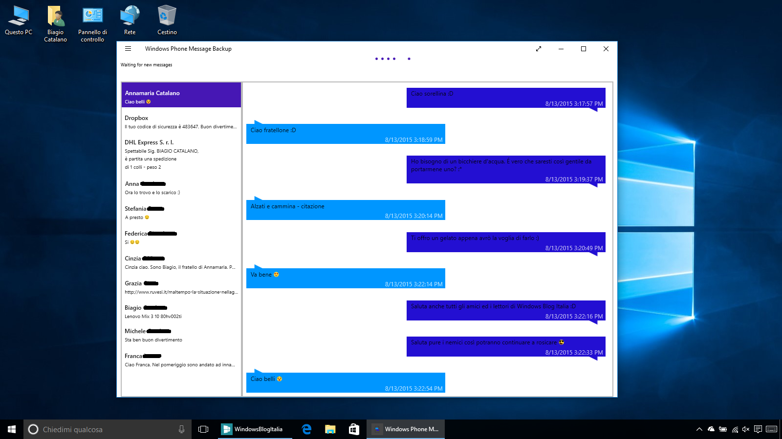 WindowsPhoneMessageBackup