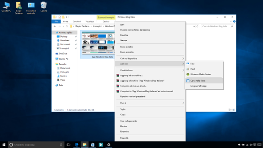 Apri con Windows Store Windows 10 10547