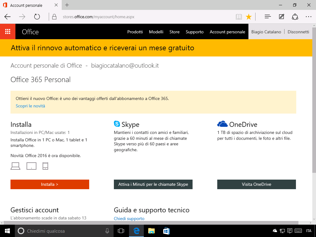 Come installare Office 365 - 1