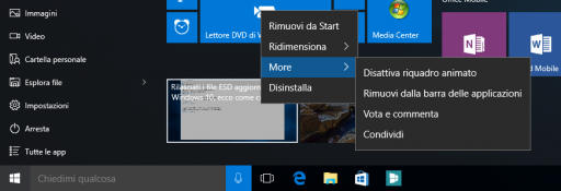 menu contestuale Windows 10 10547