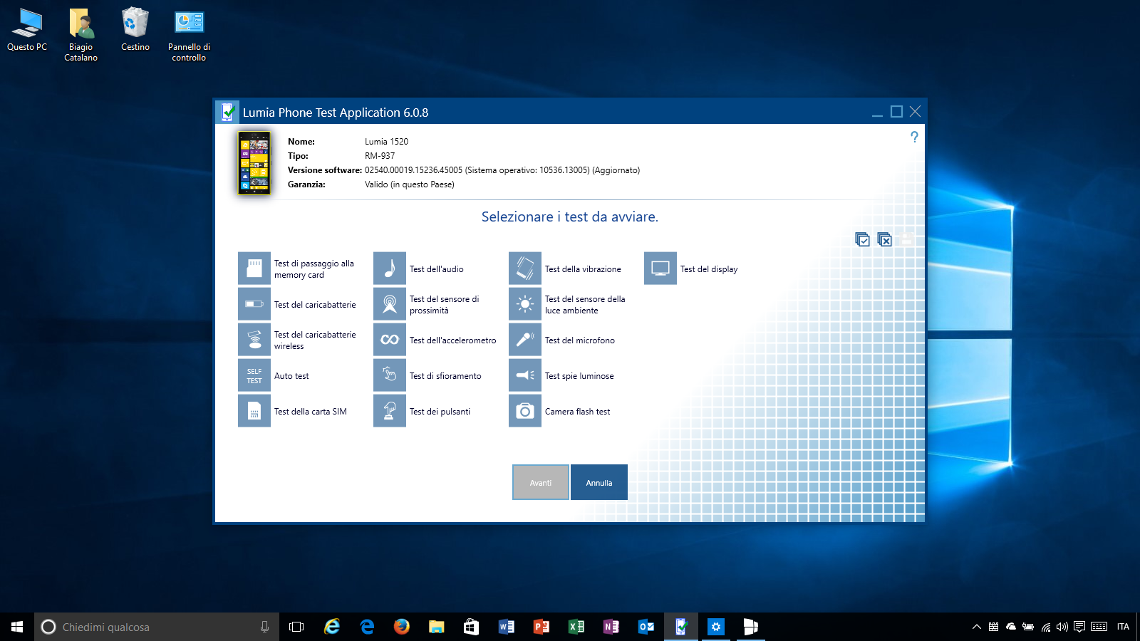 Lumia Phone Test Application
