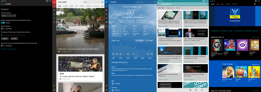 Schermo 175 - Windows 10 Mobile 10549