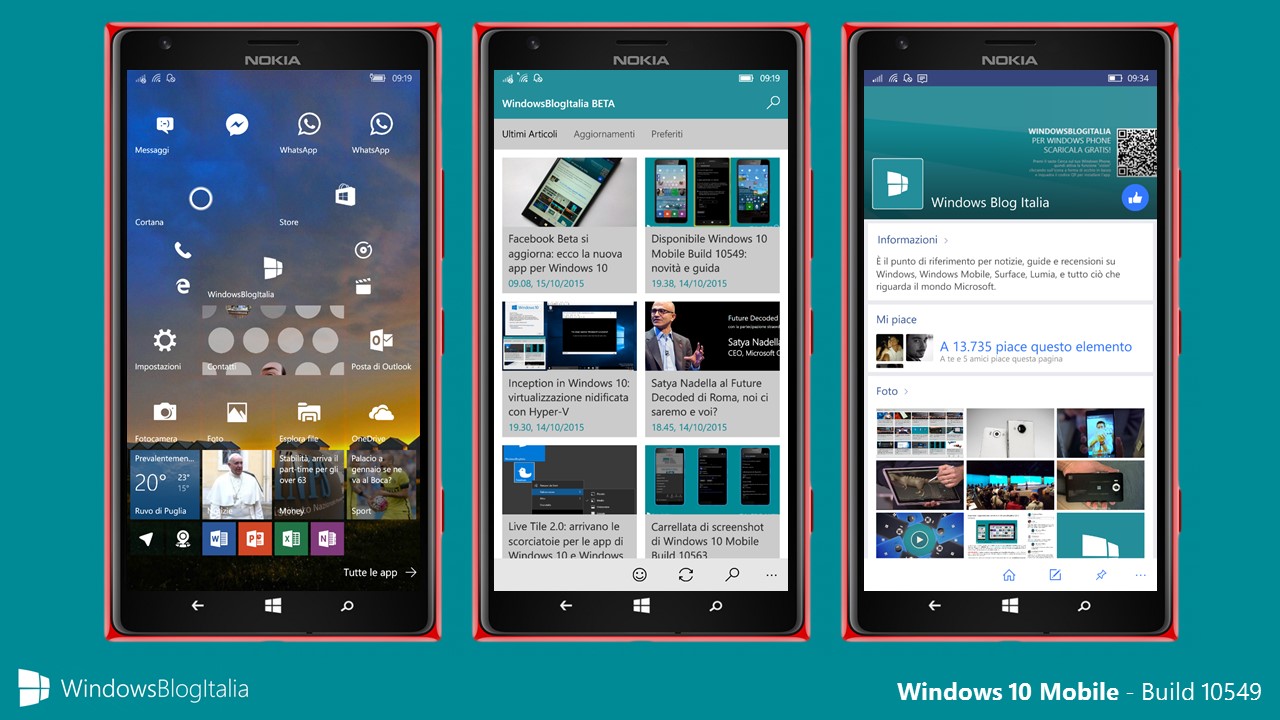 Windows 10 Mobile - Build 10549