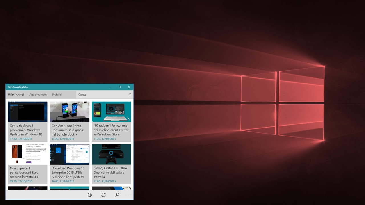 Windows 10 Redstone RS1 build 110XX