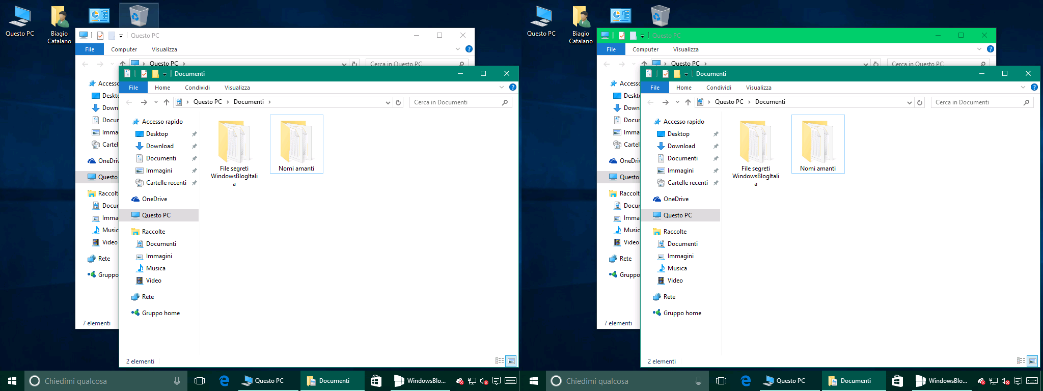 finestre inattive windows 10