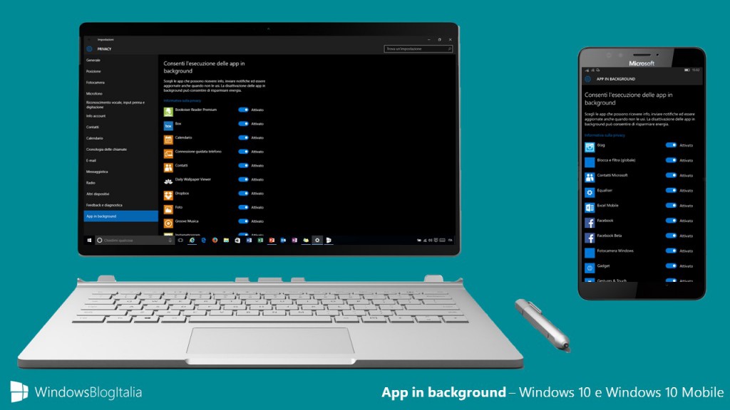 Come disabilitare le app in background su Windows 10