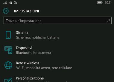 LUMINOSITA - Windows10Mobile