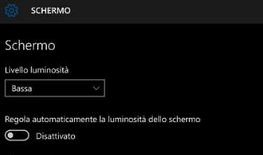 Livello luminosita schermo vecchi Lumia- Windows 10 Mobile