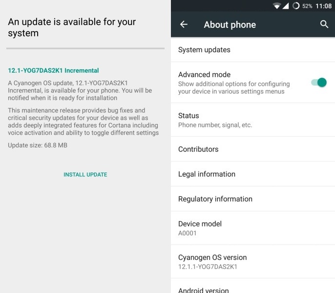 OnePlus_One-aggiornamento Hey Cortana