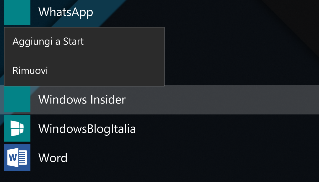 Risolvere bug app senza icone in Windows 10 Mobile