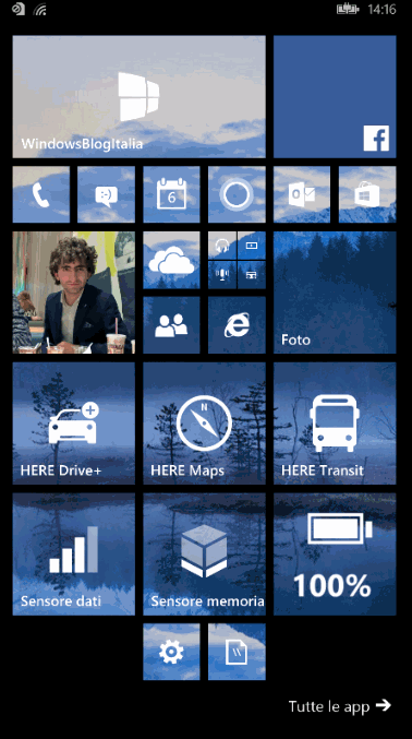 sincronizzazione contatti Facebook - Windows Phone