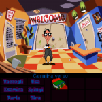 Day of the tentacle Remastered - Grafica classica con verbi a barra