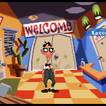 Day of the tentacle Remastered - Grafica classica con verbi a ruota