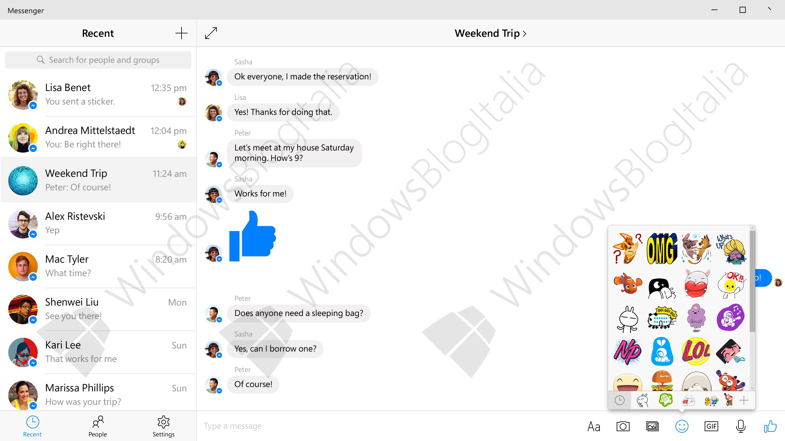 Windows 10 İçin Facebook Messenger Uygulaması