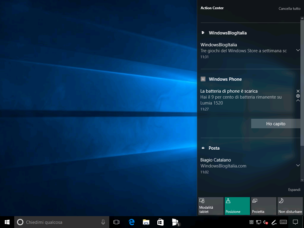 Batteria scarica - Windows 10 e Windows 10 Mobile (2)