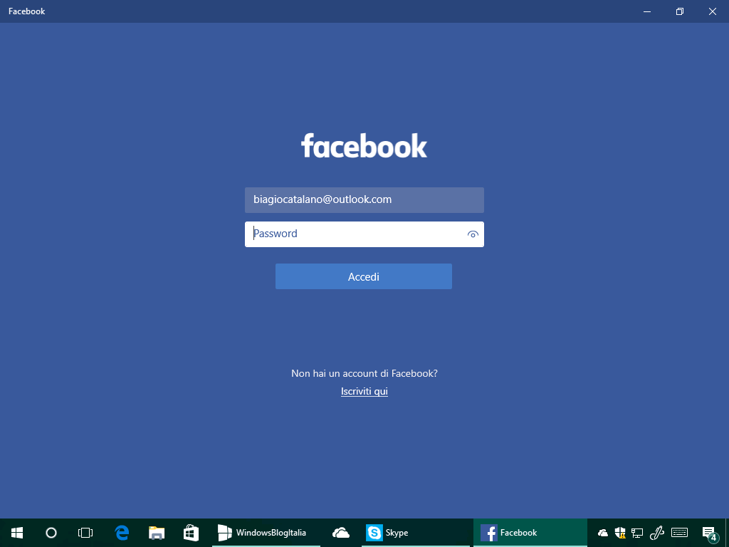 Facebook by Microsoft - Windows 10 - 1