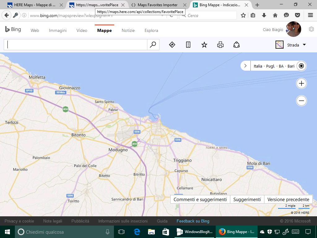 bing maps preview - accesso account microsoft