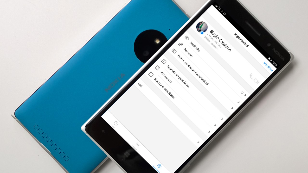 Facebook Messenger - Windows 10 Mobile - chiamate e videochiamate