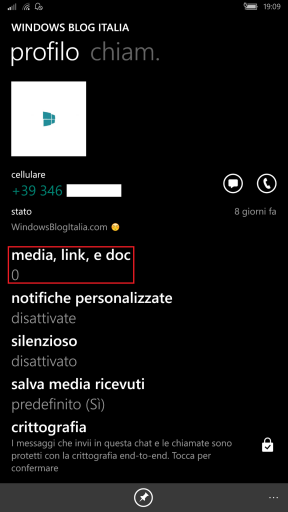 media link documenti whatsapp