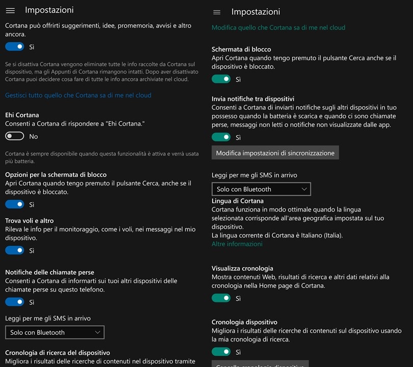 Cortana - Windows 10 Mobile