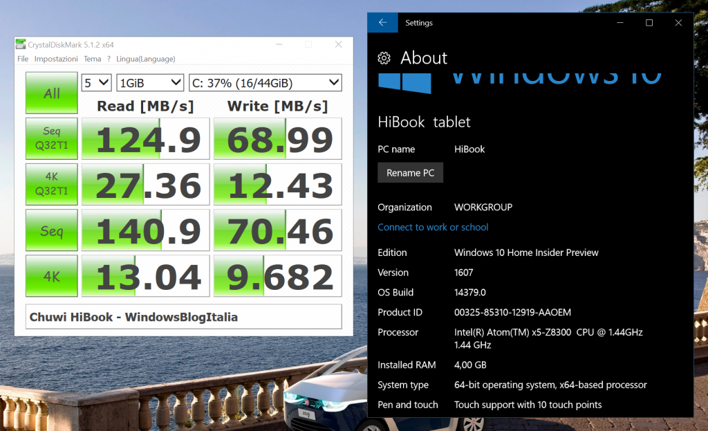 HiBook Disk Test