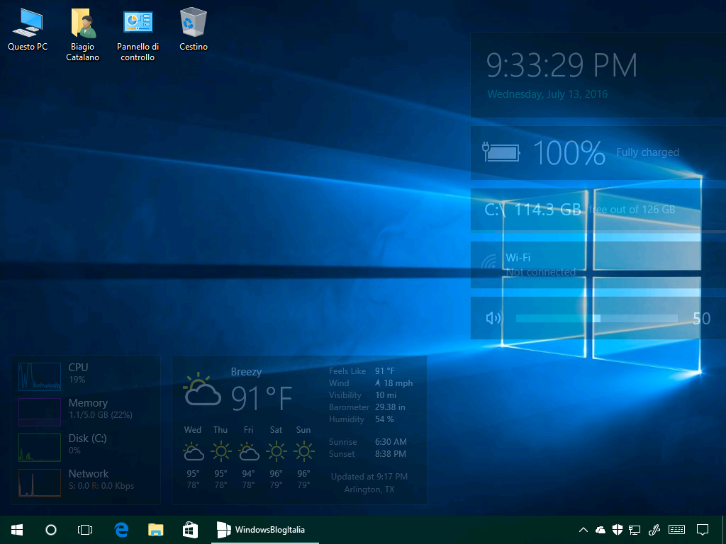 SCARICA WIDGET WIND