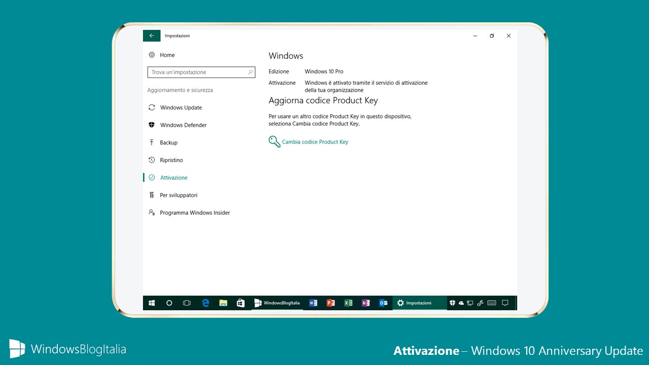 Attivazione - Windows 10 Anniversary Update - Product key Windows 7, 8 e 8.1