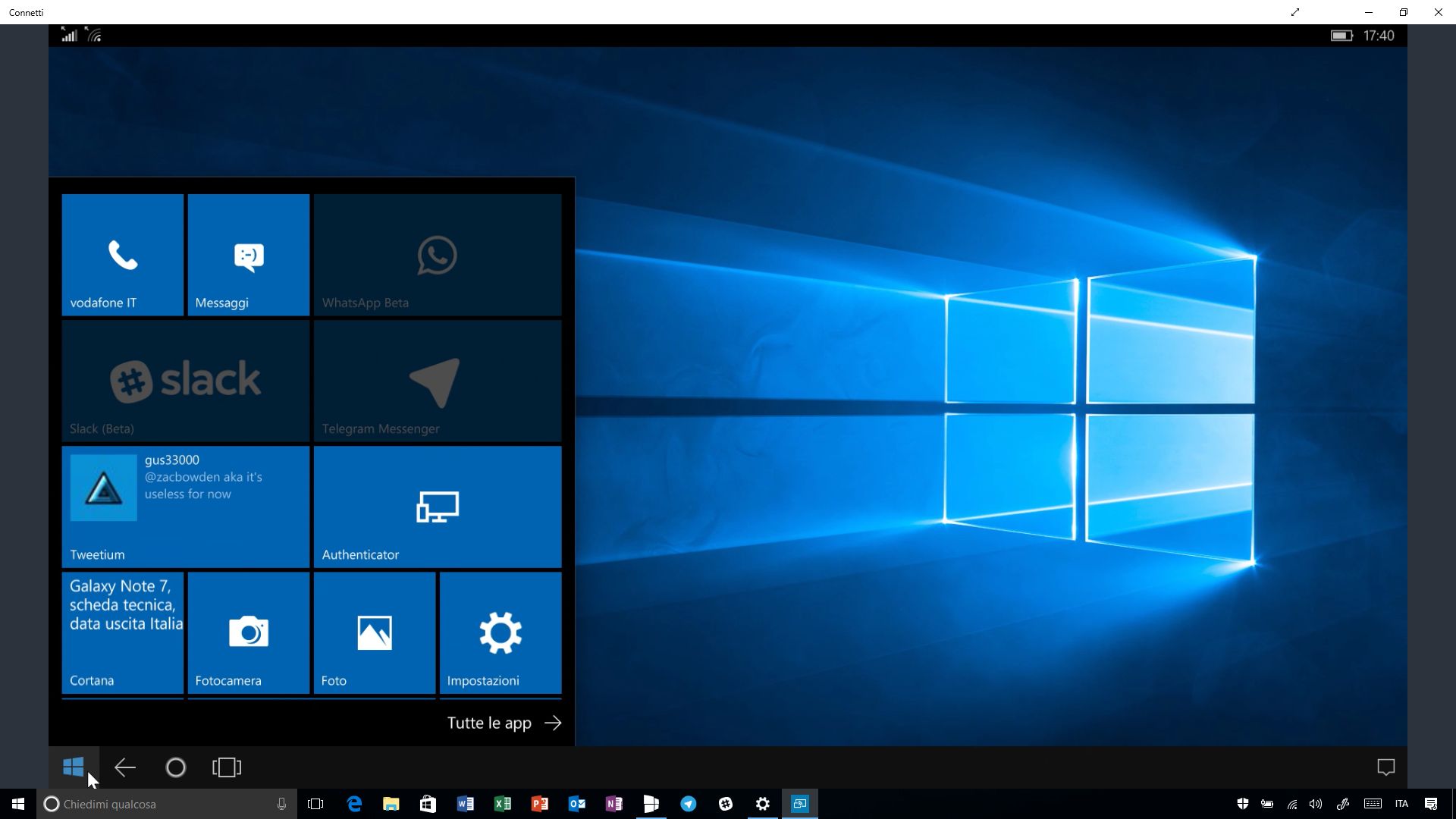 Proiettare Lo Schermo Di Windows 10 Mobile Su Pc Tramite Wi Fi