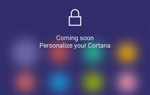 cortana personalizzazione