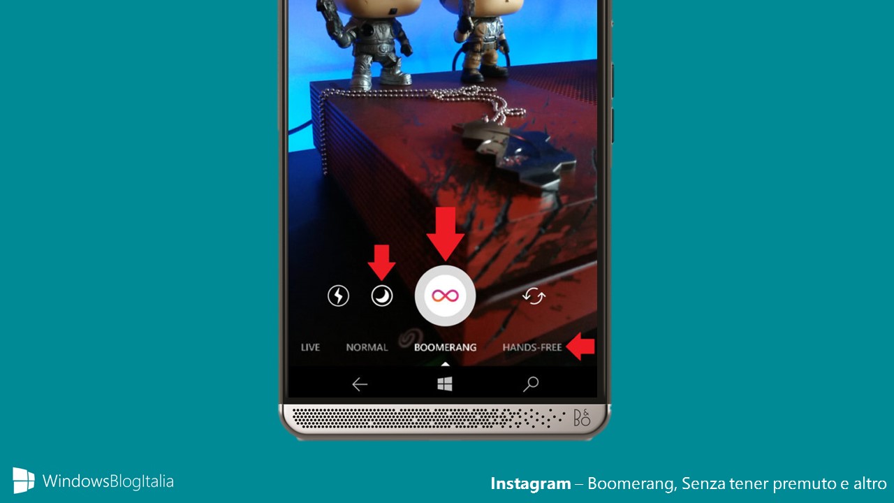 Instagram - Boomerang, Hands-free e altro