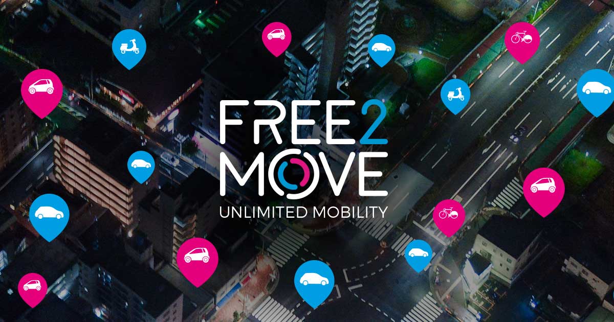 Free2Move app per il car sharing