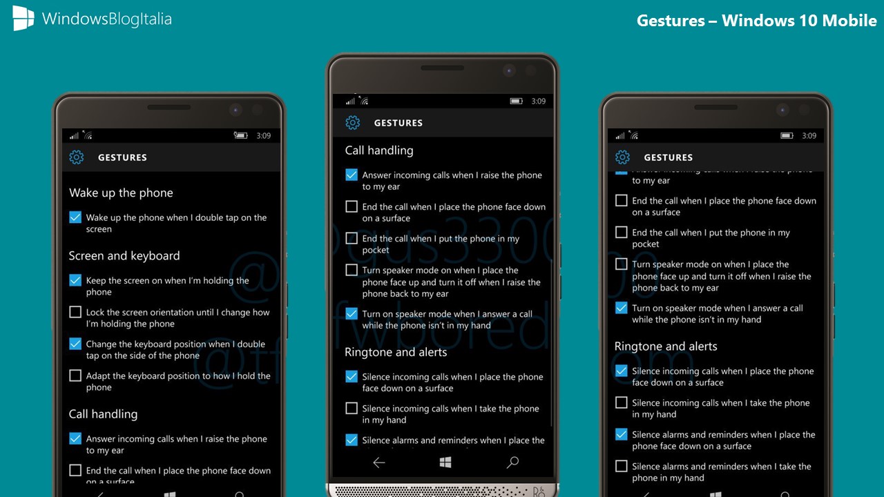 Gestures - Lumia - Windows 10 Mobile